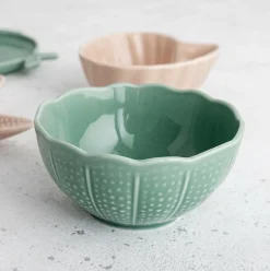 Pack de 6 cuencos Aura Stela Bidasoa porcelana verde Ø12x5 cm