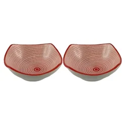 Pack de 3 cuencos para snack cerámica 6x10x10 cm