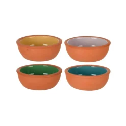 Pack de 4 cuencos terracota Ø10 cm