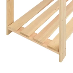 Pack de 2 estanterías Atlas 5 niveles natural 170x170x38 cm