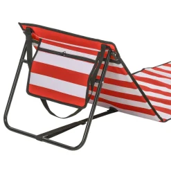 Pack de 2 esterillas de playa Outsunny blanco/rojo 40x142x51 cm