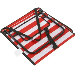 Pack de 2 esterillas de playa Outsunny blanco/rojo 40x142x51 cm