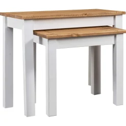 Pack de 2 mesas Panama Range apilables madera maciza de pino