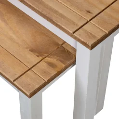 Pack de 2 mesas Panama Range apilables madera maciza de pino