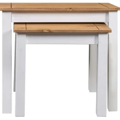 Pack de 2 mesas Panama Range apilables madera maciza de pino