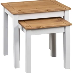 Pack de 2 mesas Panama Range apilables madera maciza de pino