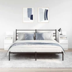 Pack de 2 mesitas de noche Este 2 cajones + estante 80x38x34 cm