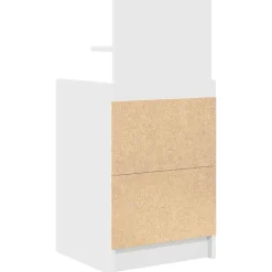 Pack de 2 mesitas de noche Este 2 cajones + estante 80x38x34 cm