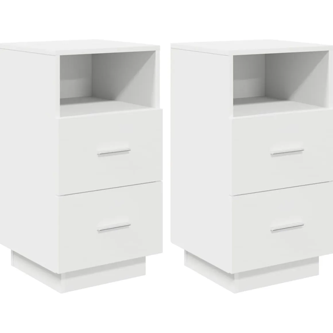 Pack de 2 mesitas de noche Infinity 2 cajones + compartimento 68x36x36 cm