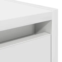 Pack de 2 mesitas de noche Ferco 2 cajones blanco 40x38x34 cm