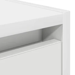 Pack de 2 mesitas de noche Camelia con puerta blanco 40x38x34 cm