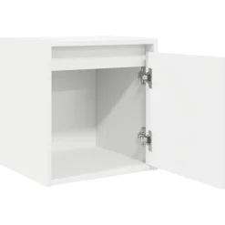 Pack de 2 mesitas de noche Camelia con puerta blanco 40x38x34 cm