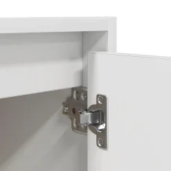 Pack de 2 mesitas de noche Camelia con puerta blanco 40x38x34 cm