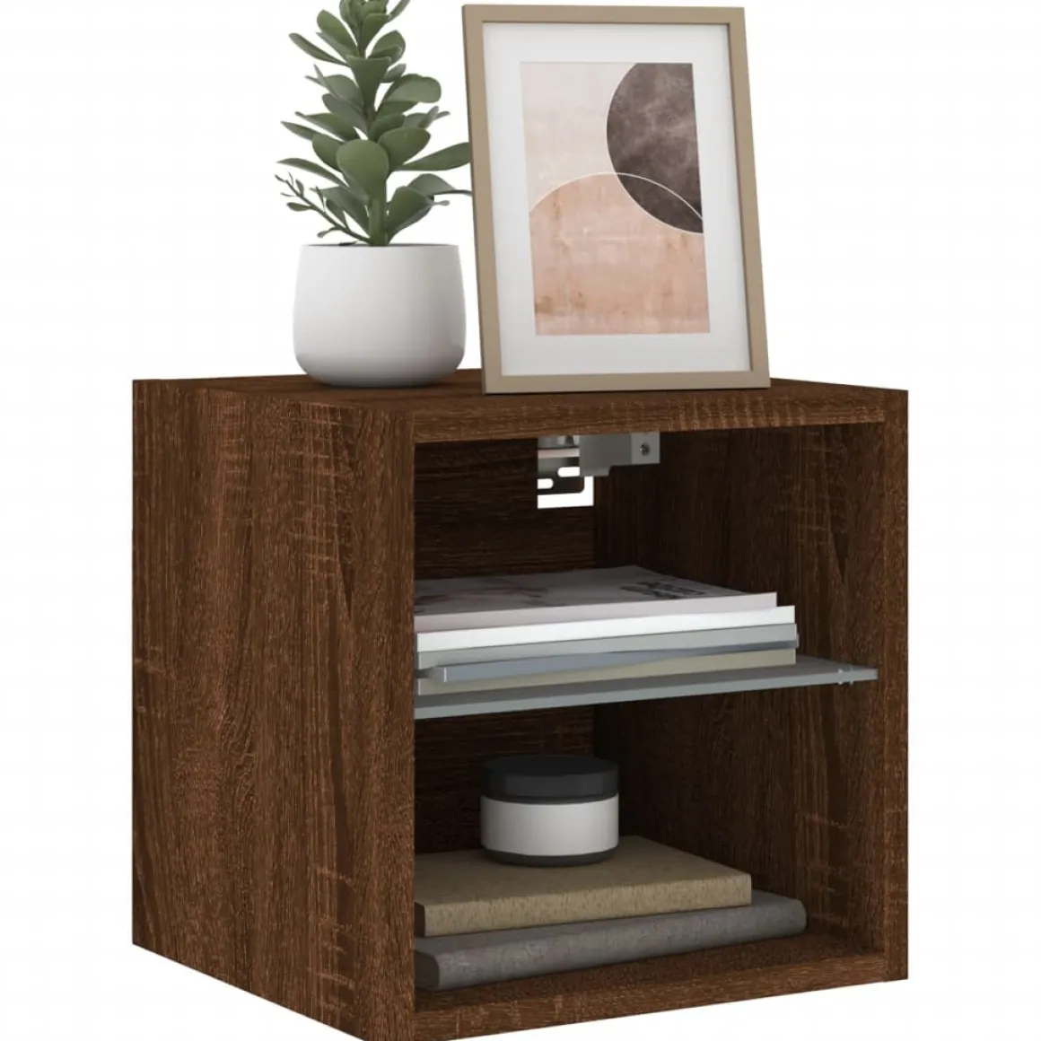 Pack de 2 muebles de TV Vedda de pared con luces LED 30x28,5x30 cm