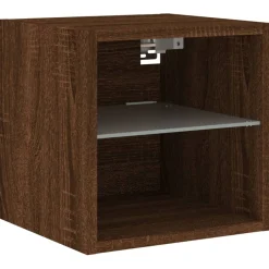Pack de 2 muebles de TV Vedda de pared con luces LED 30x28,5x30 cm