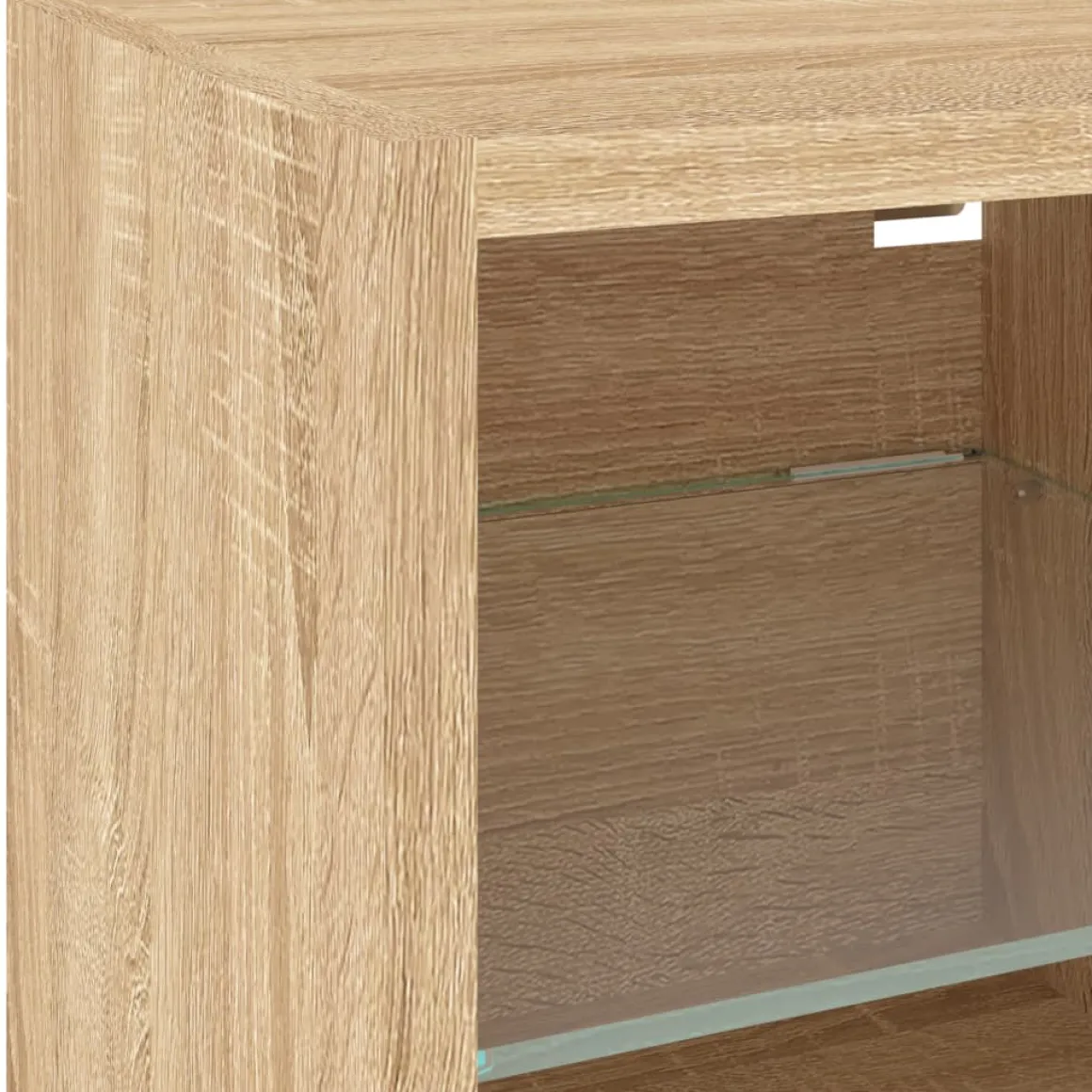 Pack de 2 muebles de TV Vedda de pared con luces LED 30x28,5x30 cm