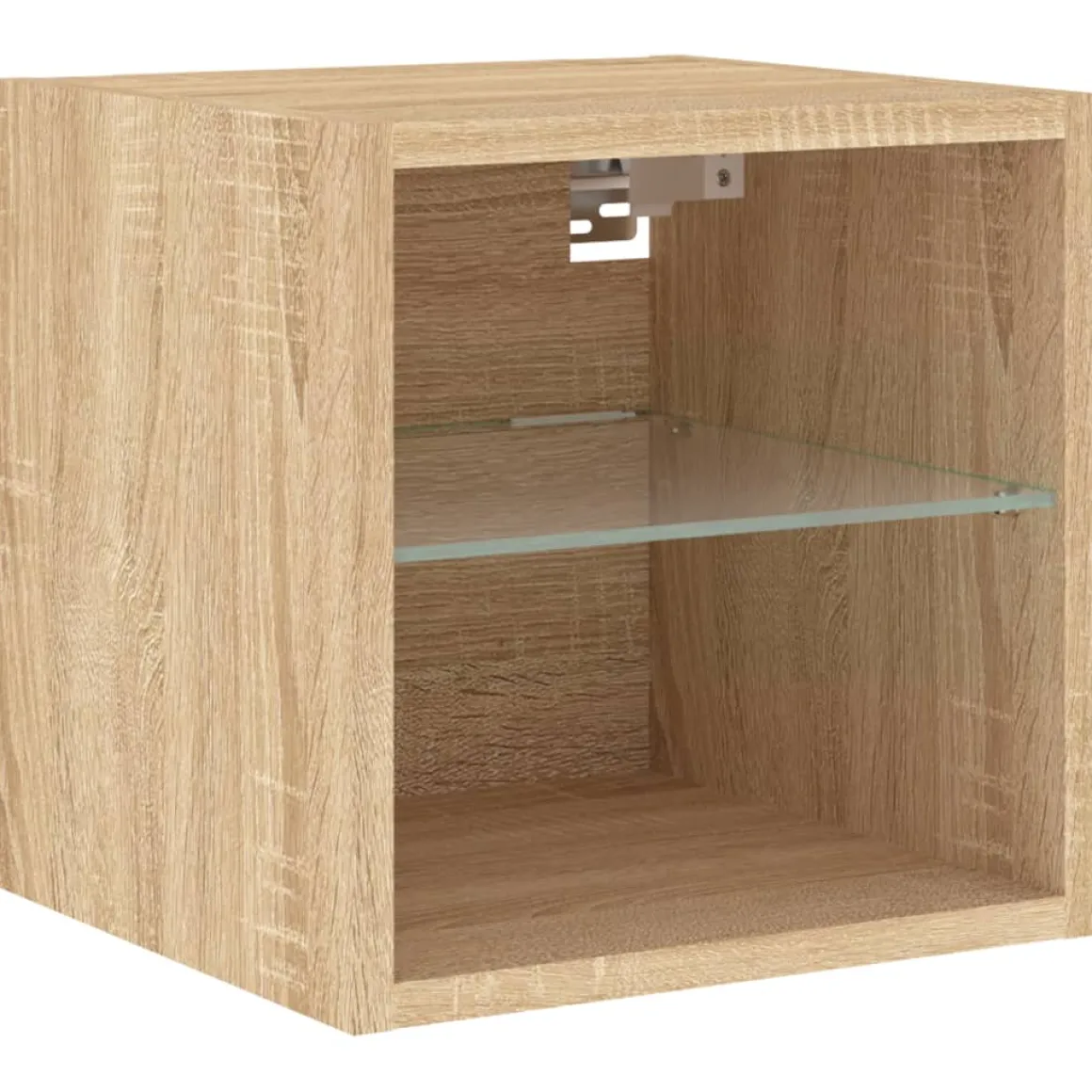 Pack de 2 muebles de TV Vedda de pared con luces LED 30x28,5x30 cm