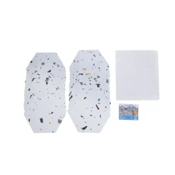 Pack de 40 paneles hexagonales adhesivos 23,5x20,5 cm