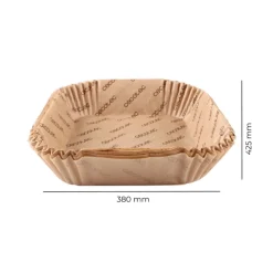 Pack de 150 papeles para freidora de aire Cecotec Cecofry BigBucket Paper 9-11L marrón 6,5x31x27 cm