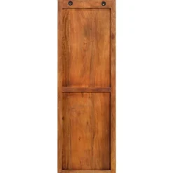 Pack de 2 percheros de pared con 3 ganchos madera 110x36x3 cm