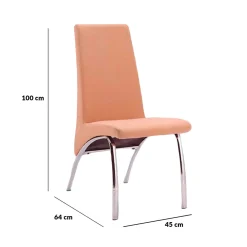 Pack de 2 sillas Aroa tapizado jarama 95x44x51 cm