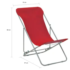 Pack de 2 sillas Bora plegables 99x75x57 cm
