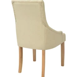 Pack de 2 sillas Cala respaldo alto crema 95,5x52x60 cm