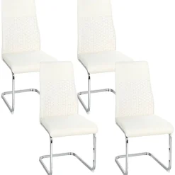 Pack de 4 sillas Cali Homcom asiento acolchado 98x45x61 cm