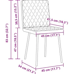 Pack de 2 sillas de comedor Marcela terciopelo