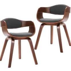 Pack de 2 sillas de comedor Peach madera 71,5x49x51,5 cm