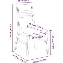 Pack de 2 sillas de comedor Paloma