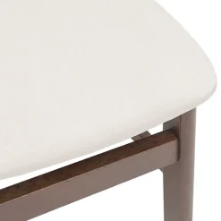 Pack de 2 sillas de comedor Adela respaldo ergonómico marrón claro
