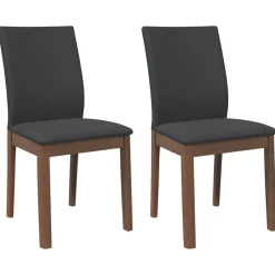 Pack de 2 sillas de comedor Emperador asiento acolchado 90x48,5x49 cm