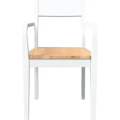 Pack de 2 sillas de comedor Arthur reposabrazos + asiento acolchado