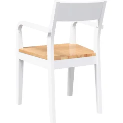 Pack de 2 sillas de comedor Arthur reposabrazos + asiento acolchado