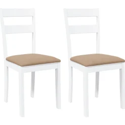 Pack de 2 sillas de comedor Laurent asientos acolchados