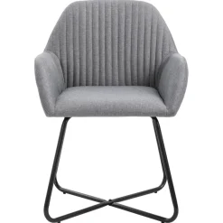 Pack de 2 sillas de comedor Tchia terciopelo 84x61x61 cm