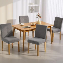 Pack de 4 sillas de comedor Saby Homcom 90x44x56 cm