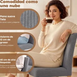 Pack de 4 sillas de comedor Saby Homcom 90x44x56 cm