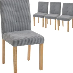 Pack de 4 sillas de comedor Saby Homcom 90x44x56 cm