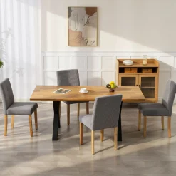 Pack de 4 sillas de comedor Saby Homcom 90x44x56 cm