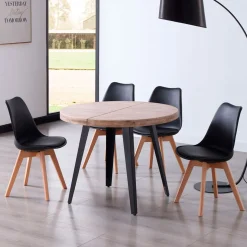 Pack de 4 sillas de comedor Bistro estilo nórdico