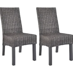 Pack de 2 sillas de comedor Kentucky ratán Kubu 93x46x61 cm