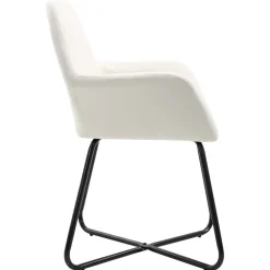 Pack de 2 sillas de comedor Tchia terciopelo 84x61x61 cm