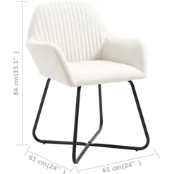 Pack de 2 sillas de comedor Tchia terciopelo 84x61x61 cm