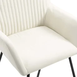 Pack de 2 sillas de comedor Tchia terciopelo 84x61x61 cm