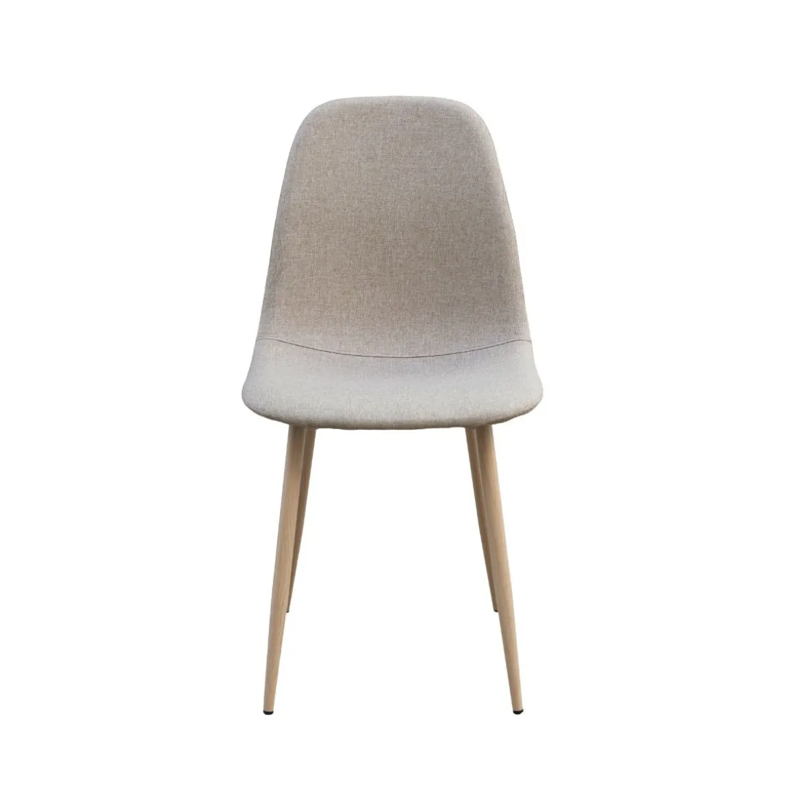 Pack de 4 sillas de comedor Malmo beige 87x44x30 cm