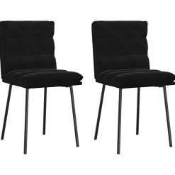 Pack de 2 sillas de comedor Confort diseño ergonómico + asiento acolchado