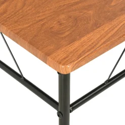 Pack de 6 sillas de comedor Malbork diseño retro natural/negro