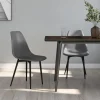 Pack de 2 sillas de comedor Marck patas de metal 84x46x52 cm